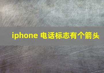 iphone 电话标志有个箭头